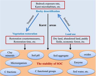 Recent advances in studies of soil organic carbon stability in Karst areas